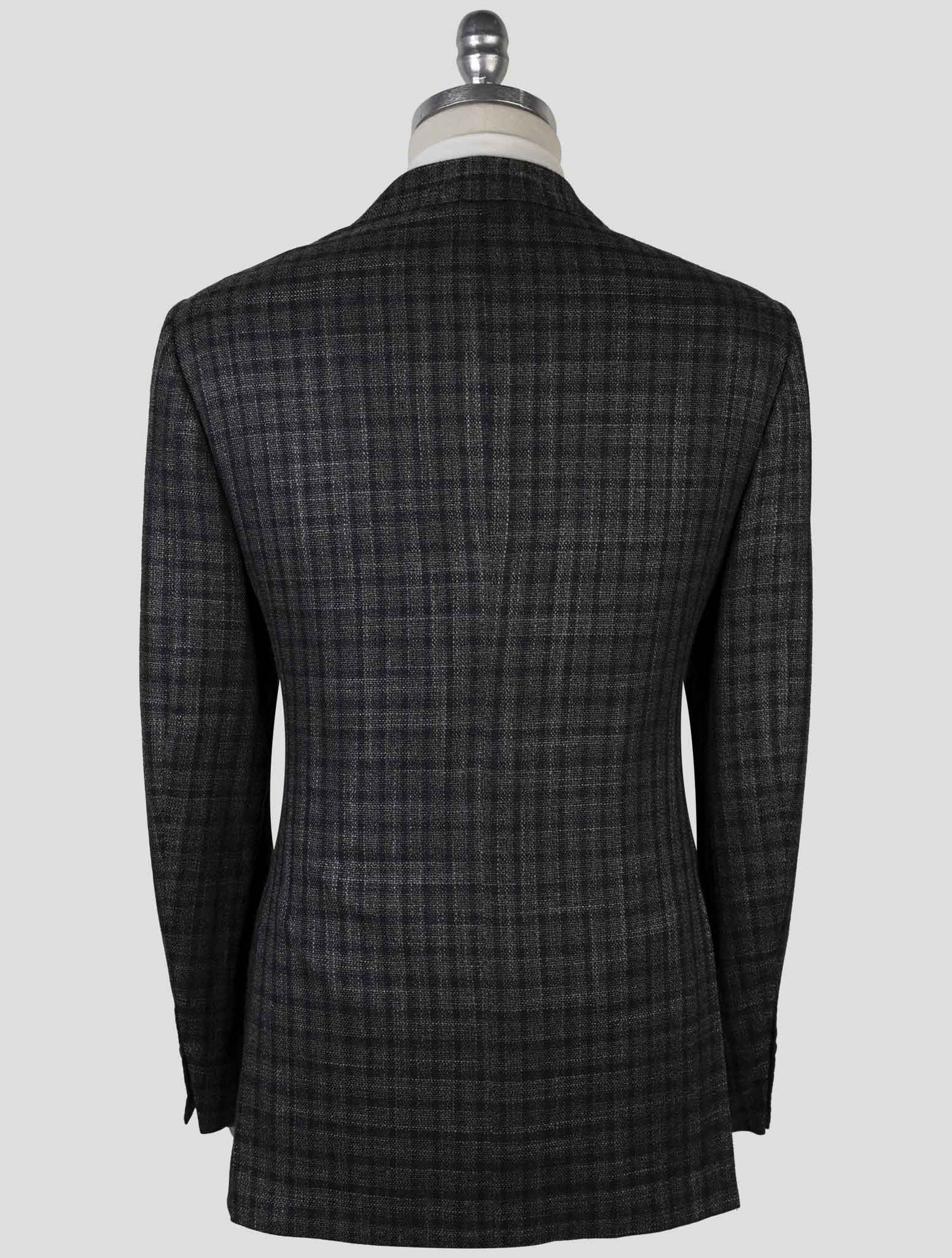 Kiton Brown Cashmere Silk Virgin Wool Blazer