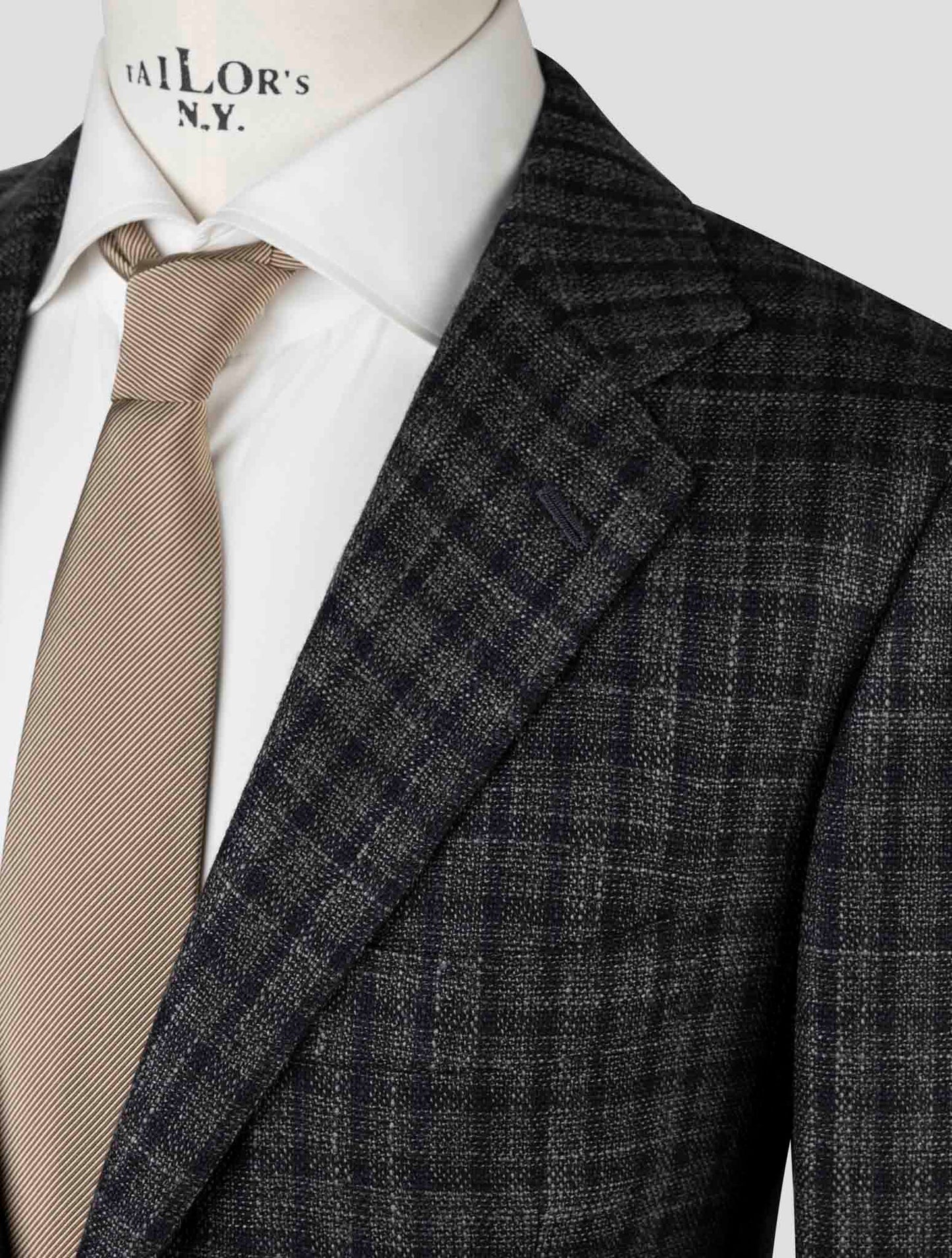 Kiton Brown Cashmere Silk Virgin Wool Blazer