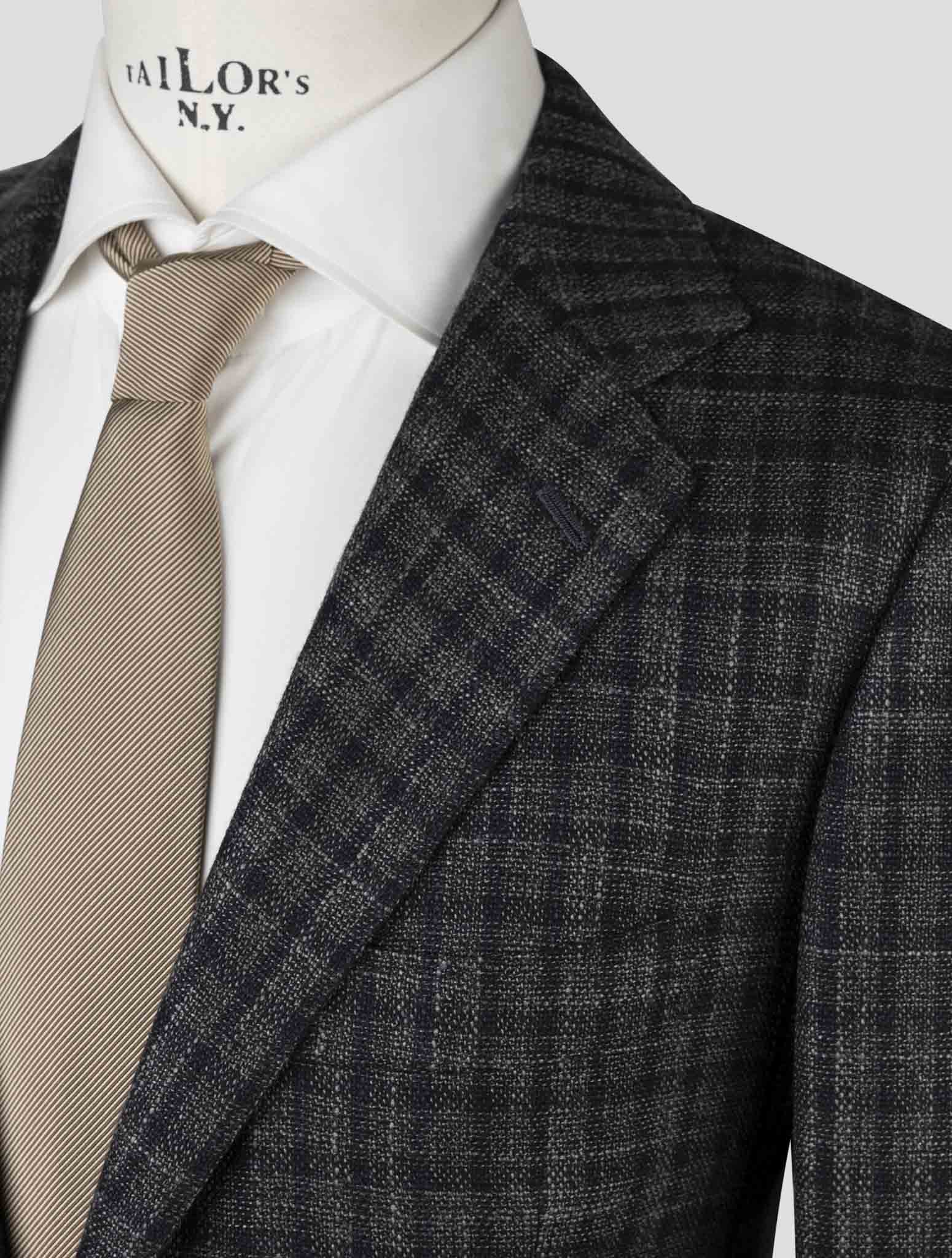 Kiton Brown Cashmere Silk Virgin Wool Blazer