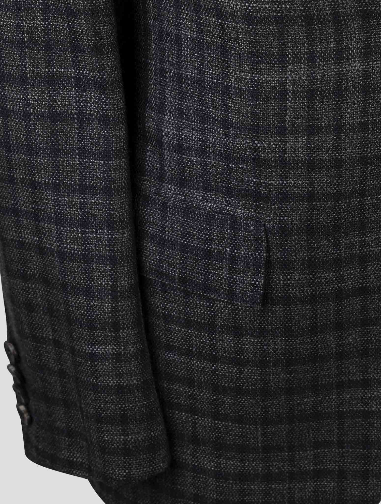 Kiton Brown Cashmere Silk Virgin Wool Blazer