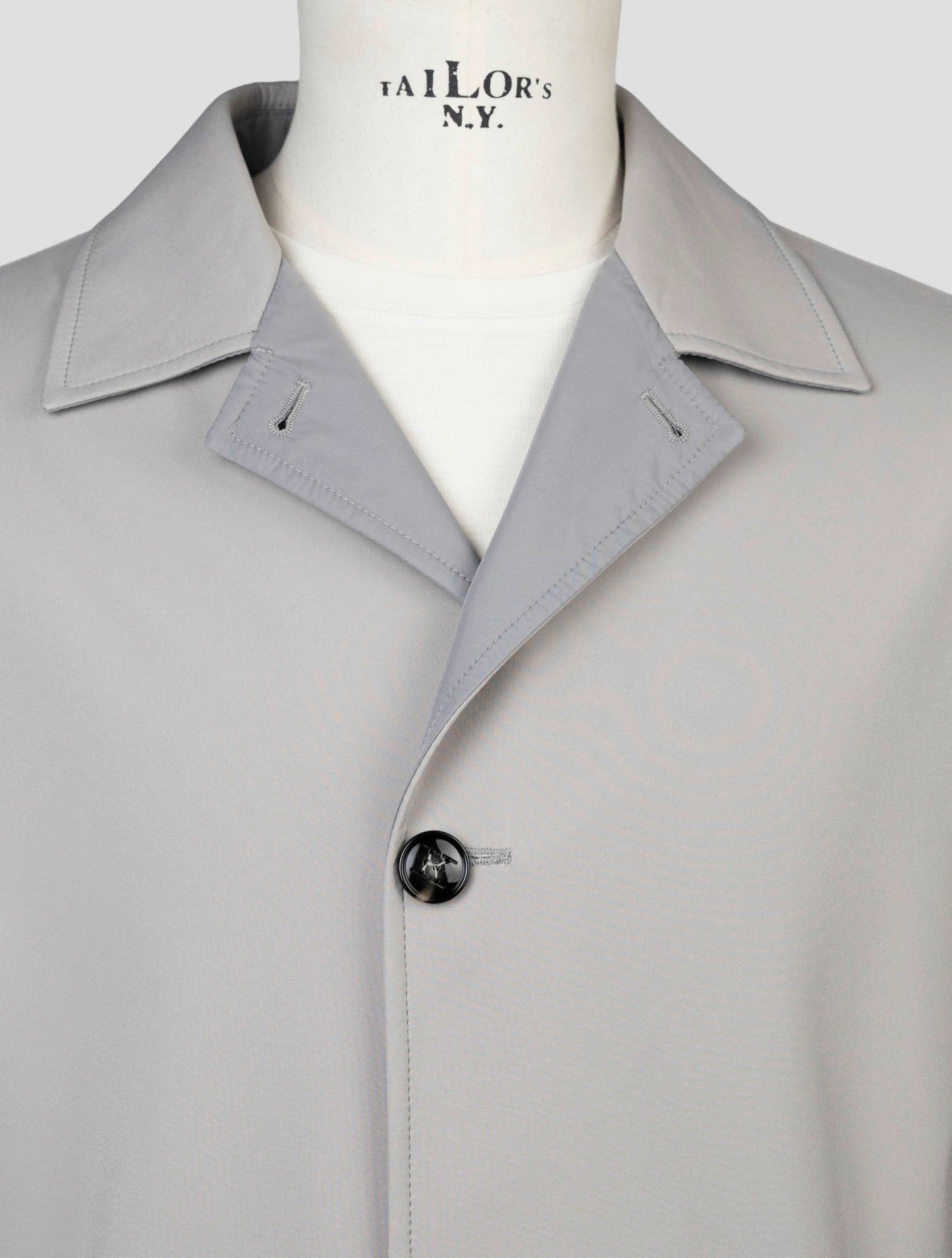 Kiton Gray Cotton Pa Pl Reverse Overocat
