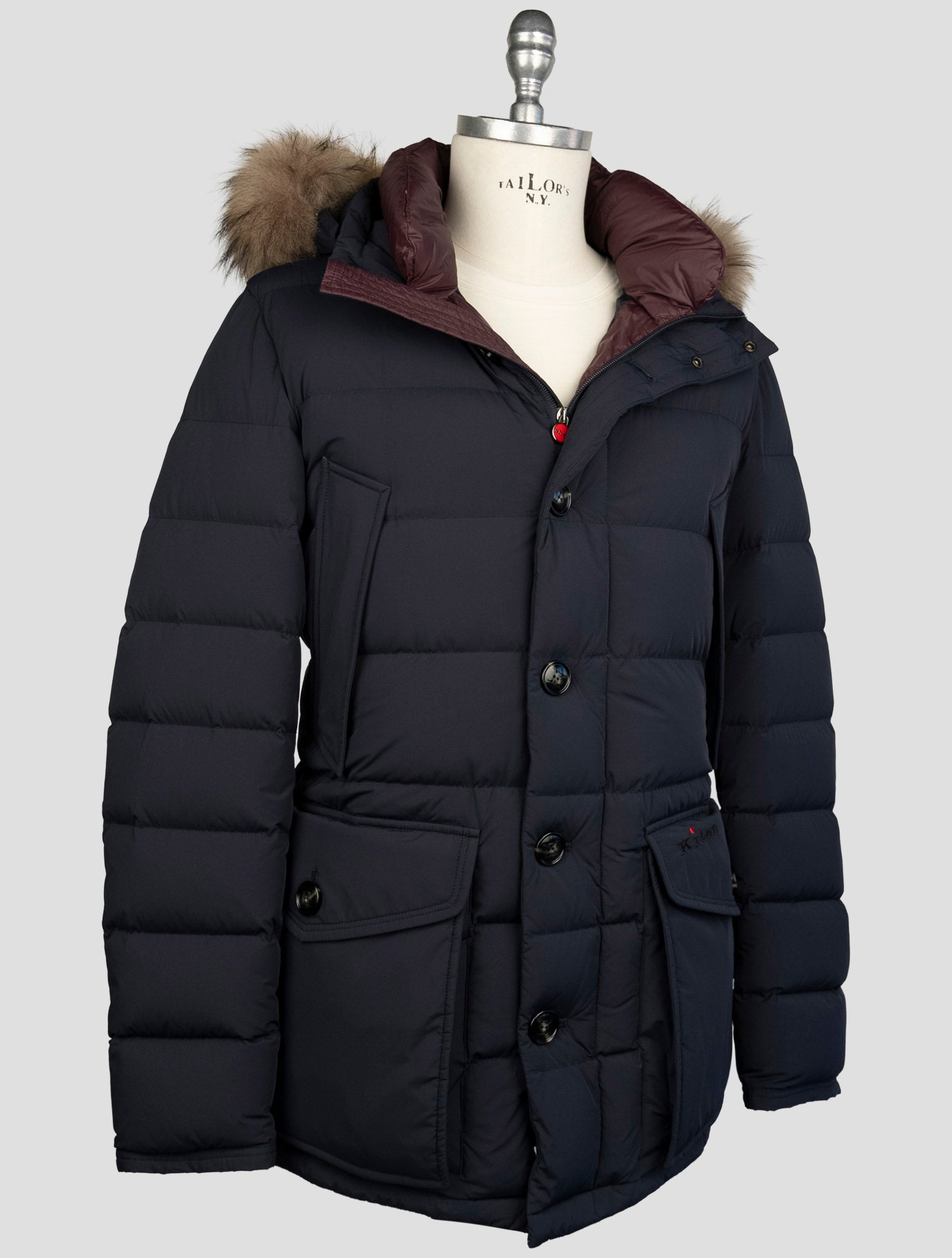 Kiton Blue Pa Ea Coat
