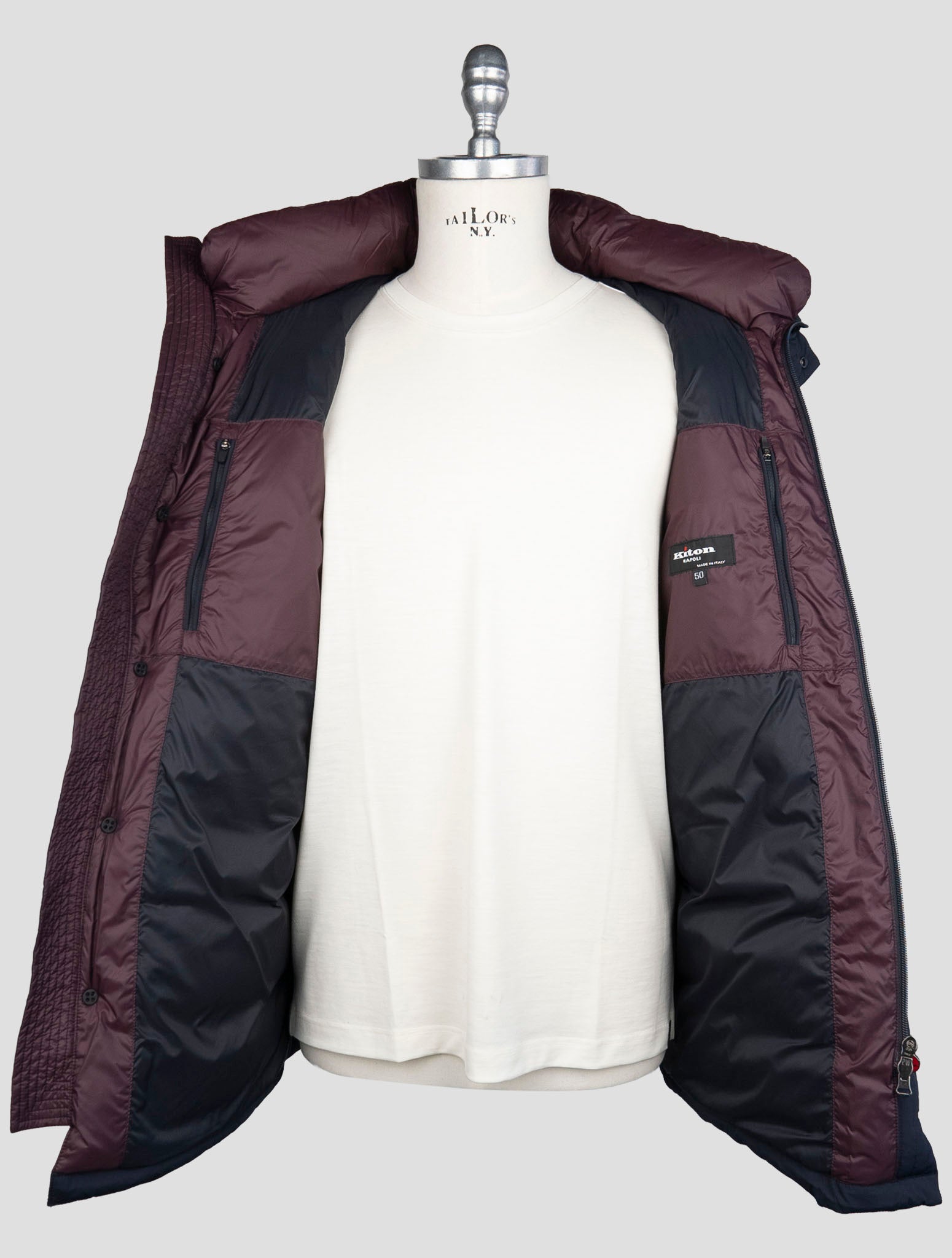 Kiton Blue Pa Ea Coat