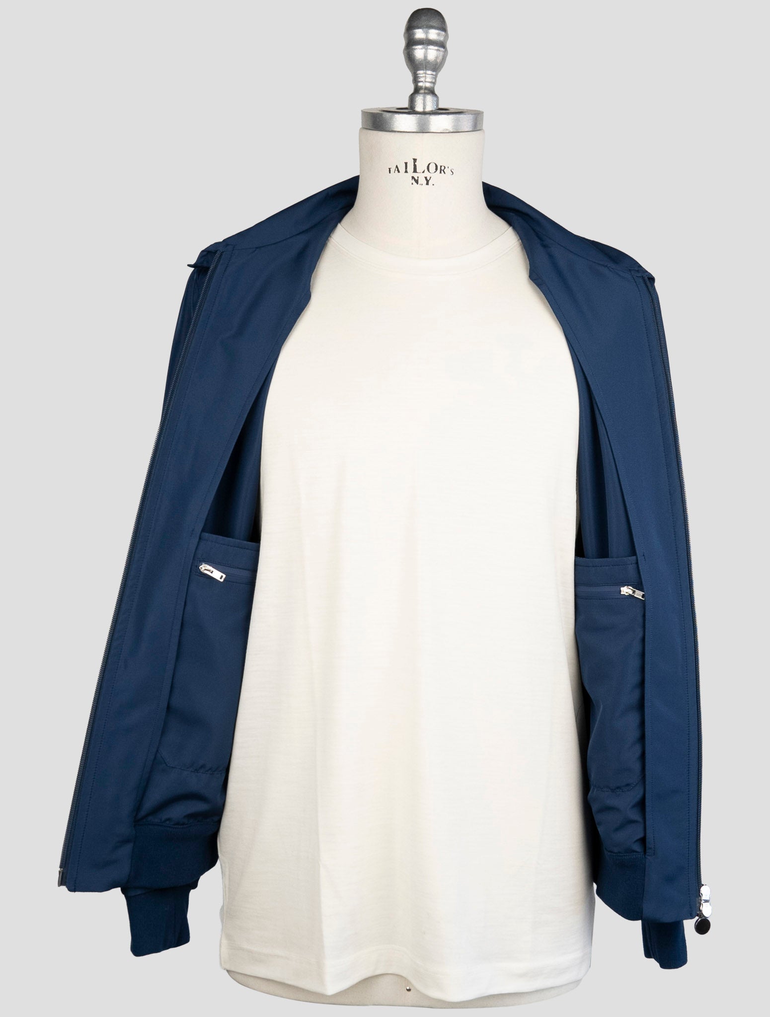 Kiton Blue Pl Coat