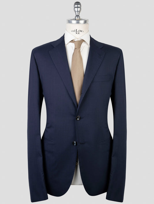 Kiton Blue Wool 150's Diamante Blue Suit