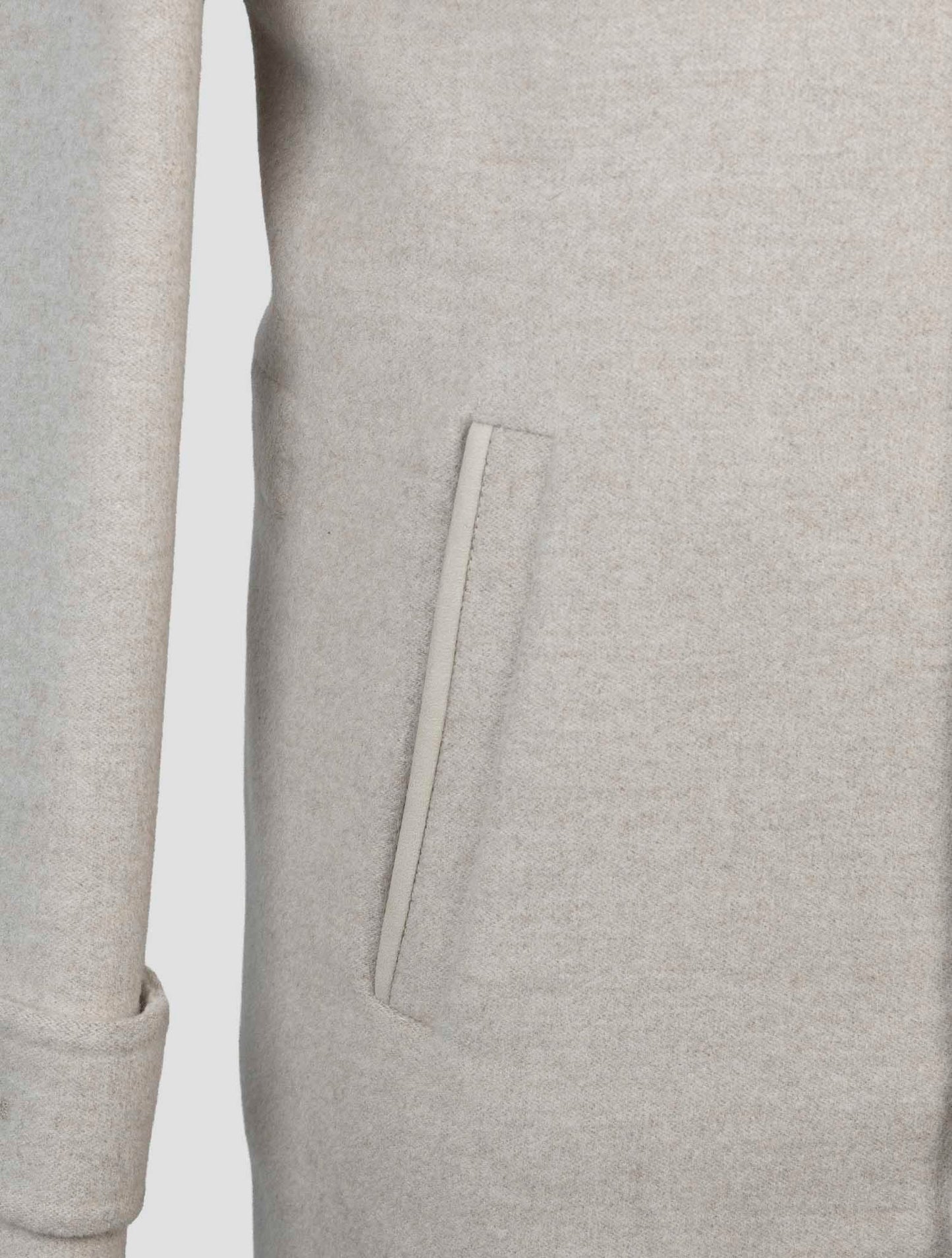 Kiton Beige Wool Cashmere Overcoat