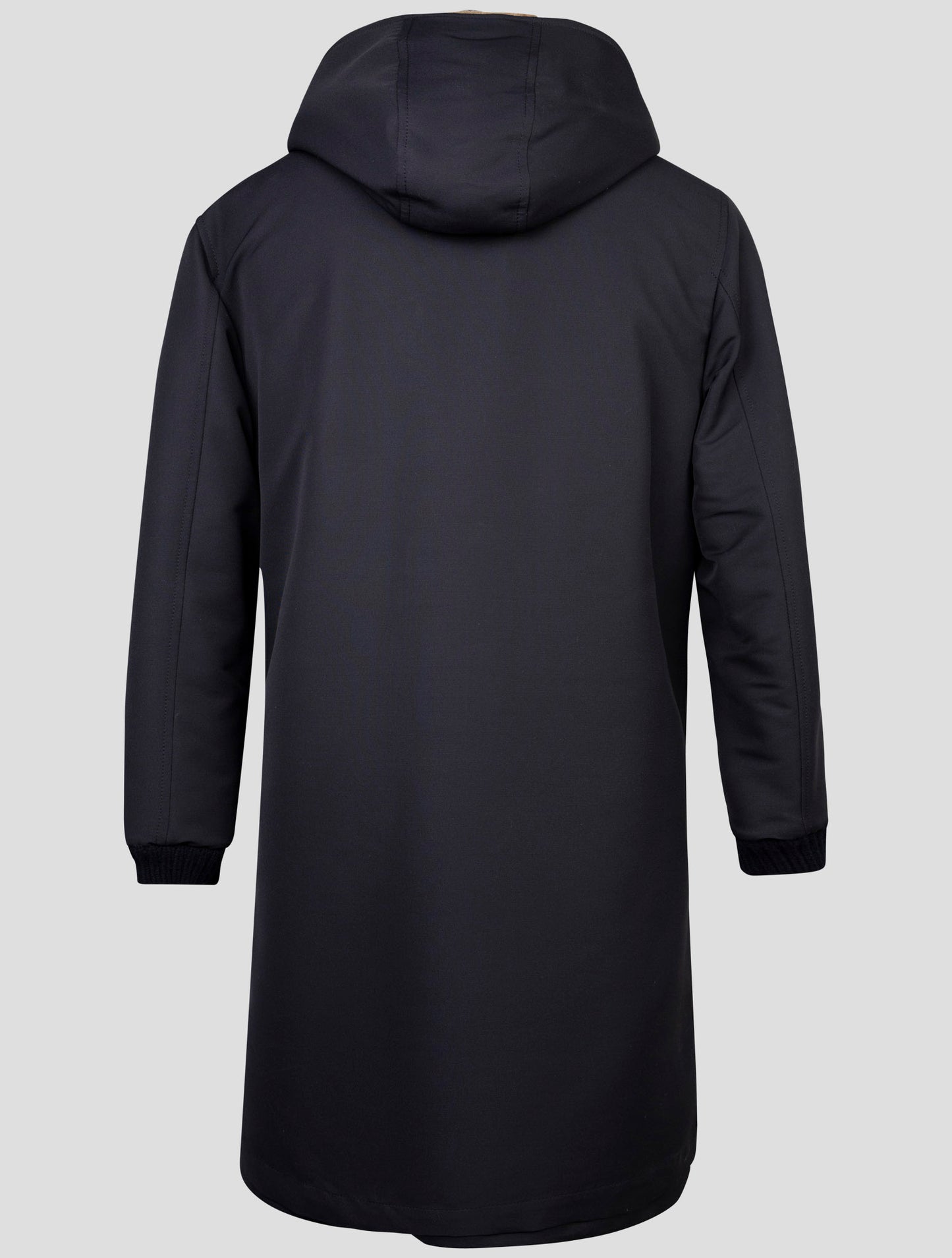 kiton Blue Wool Pa Wv Silk Reverse Overcoat