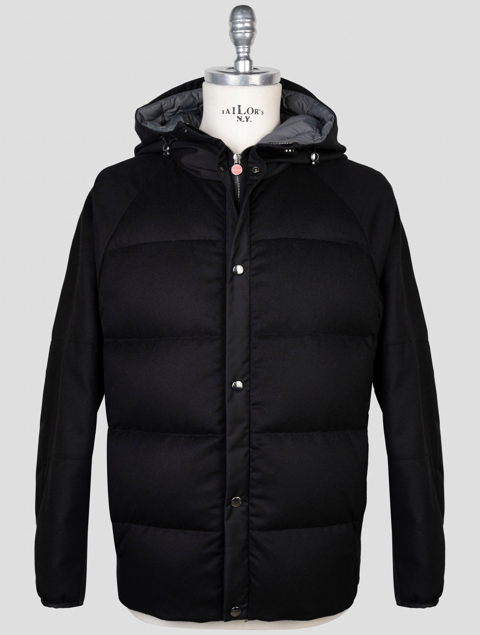 kiton Black Cashmere Ea Coat