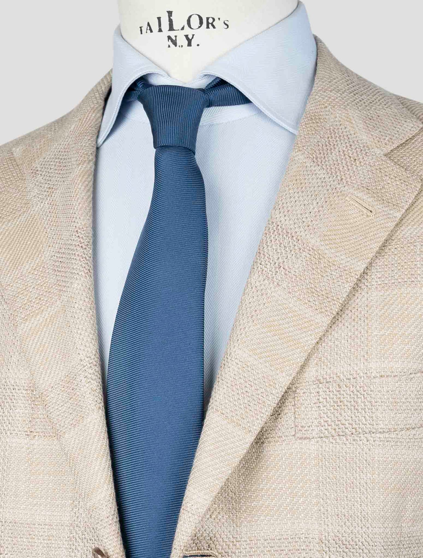 Kiton Beige Cashmere Virgin Wool Silk Linen Blazer