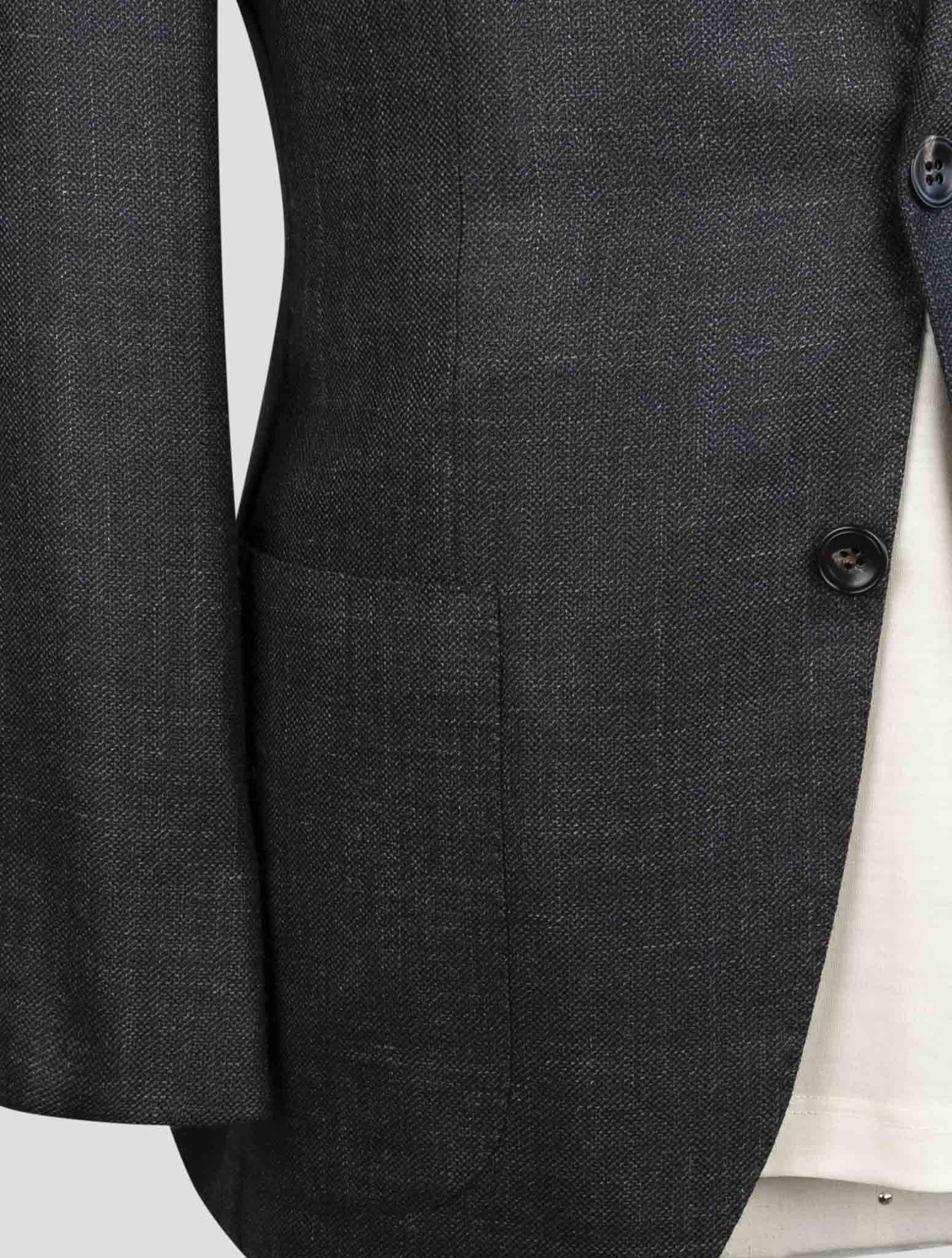 Kiton Gray Cashmere Silk Linen Blazer