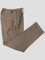 Kiton Beige Cotton Lycra Ea Pants
