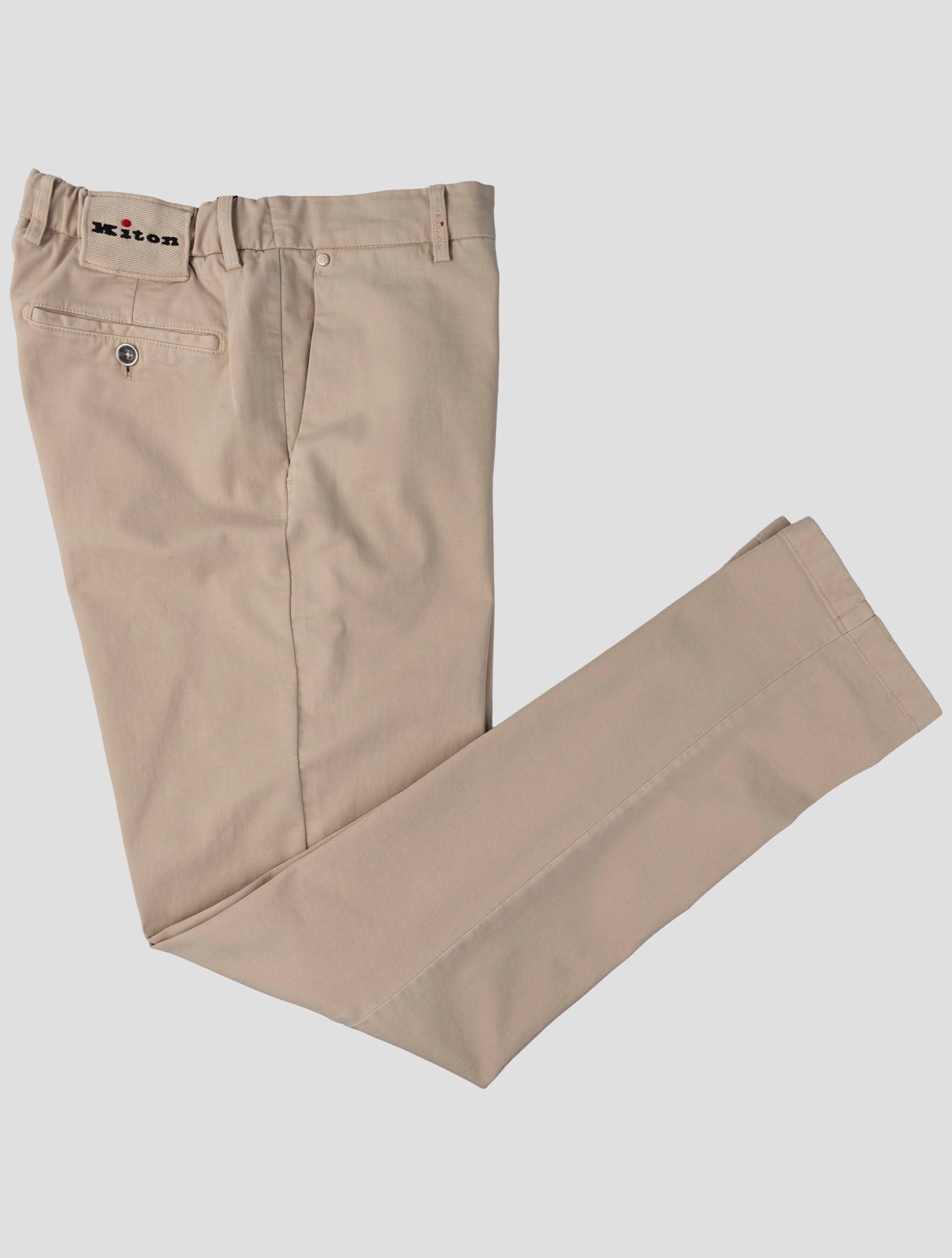 Kiton Beige Cotton Cashmere Ea Pants