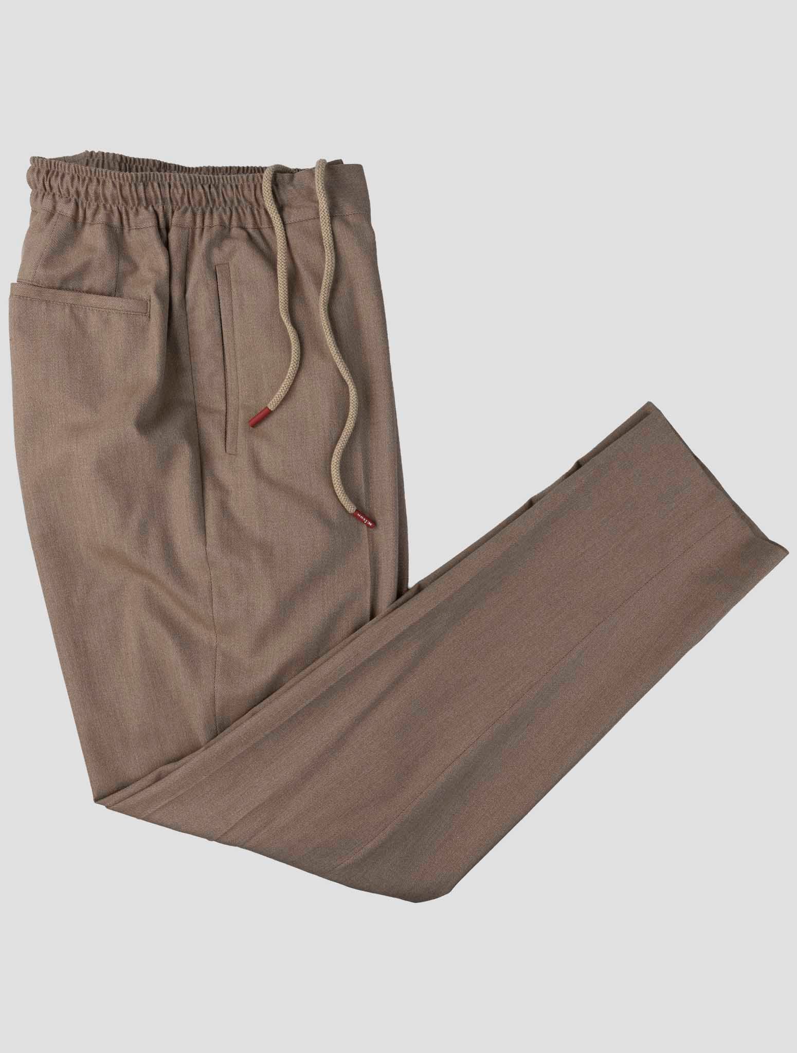 Kiton Beige Cotton Cashmere Silk Pa Ea Pants