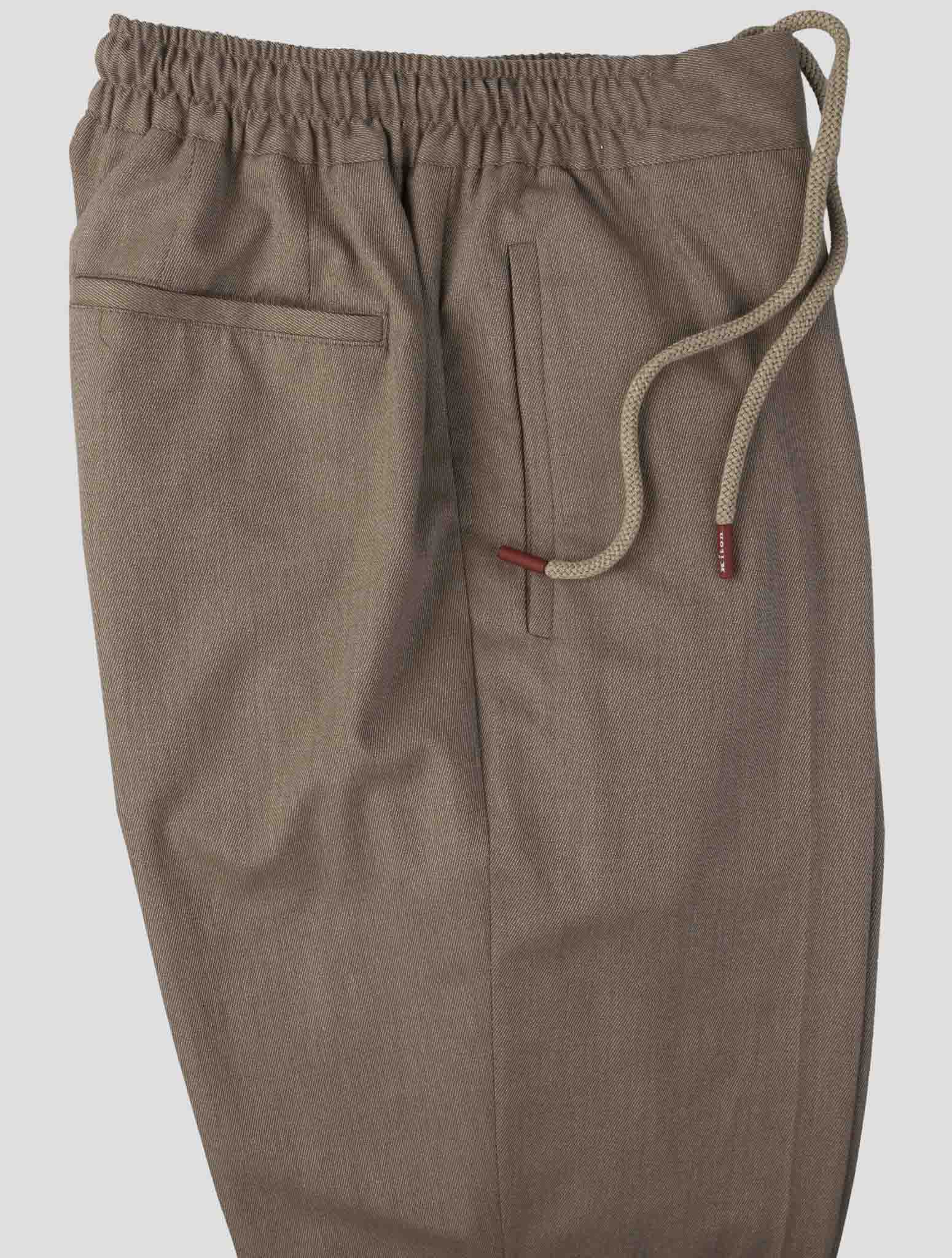 Kiton Beige Cotton Cashmere Silk Pa Ea Pants