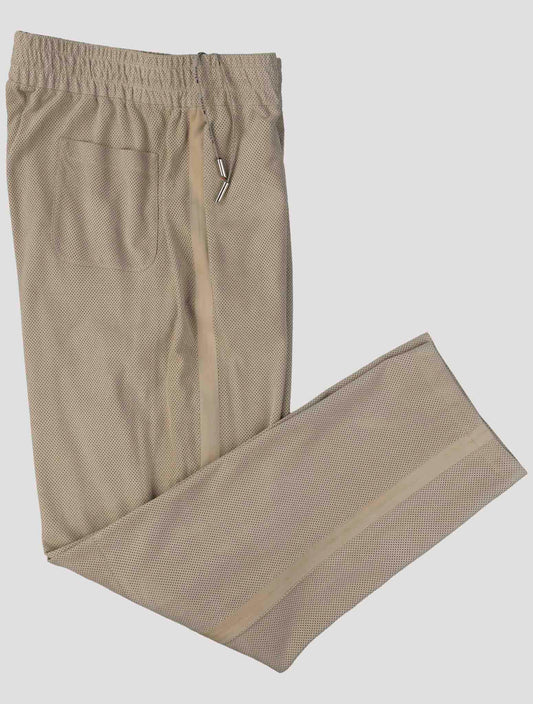 Kiton Beige Leather Pants