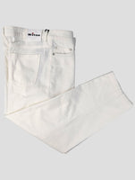 Kiton White Cotton Cashmere Ea Velvet Jeans