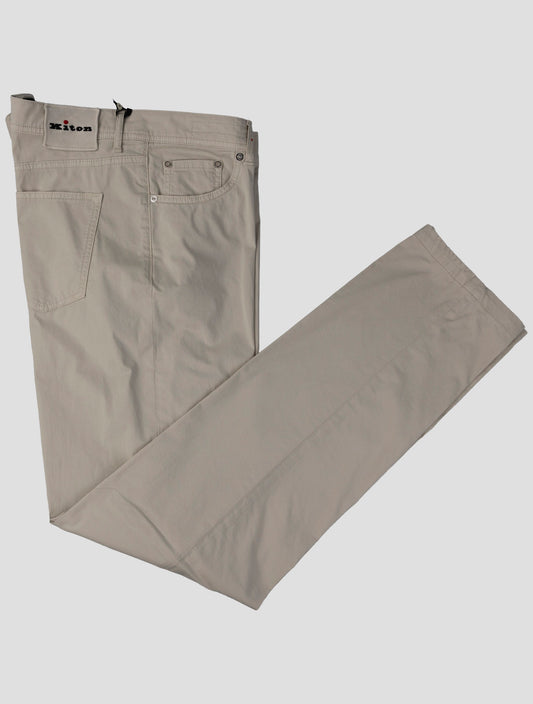 Kiton Beige Cotton  Ea Jeans
