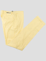 Kiton Yellow Cotton Silk Ea Jeans