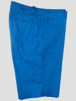 Kiton Blue Cotton Silk Ea Short Pants