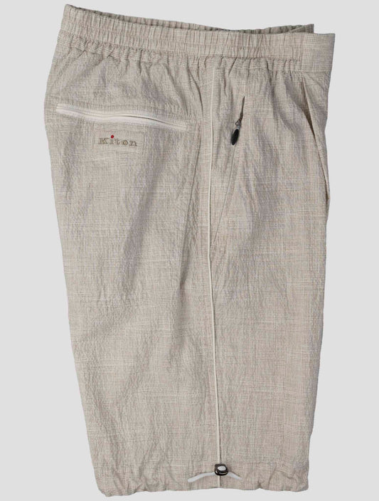 Kiton Beige Cotton ea Short Pants