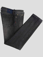 Kiton Dark Gray Cotton Ea Jeans