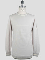 Kiton Gray Cotton Sweater Crewneck