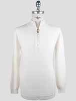 Kiton White Cashmere Sweater Polo