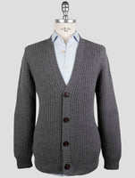 Kiton Gray Cashmere Sweater Cardigan