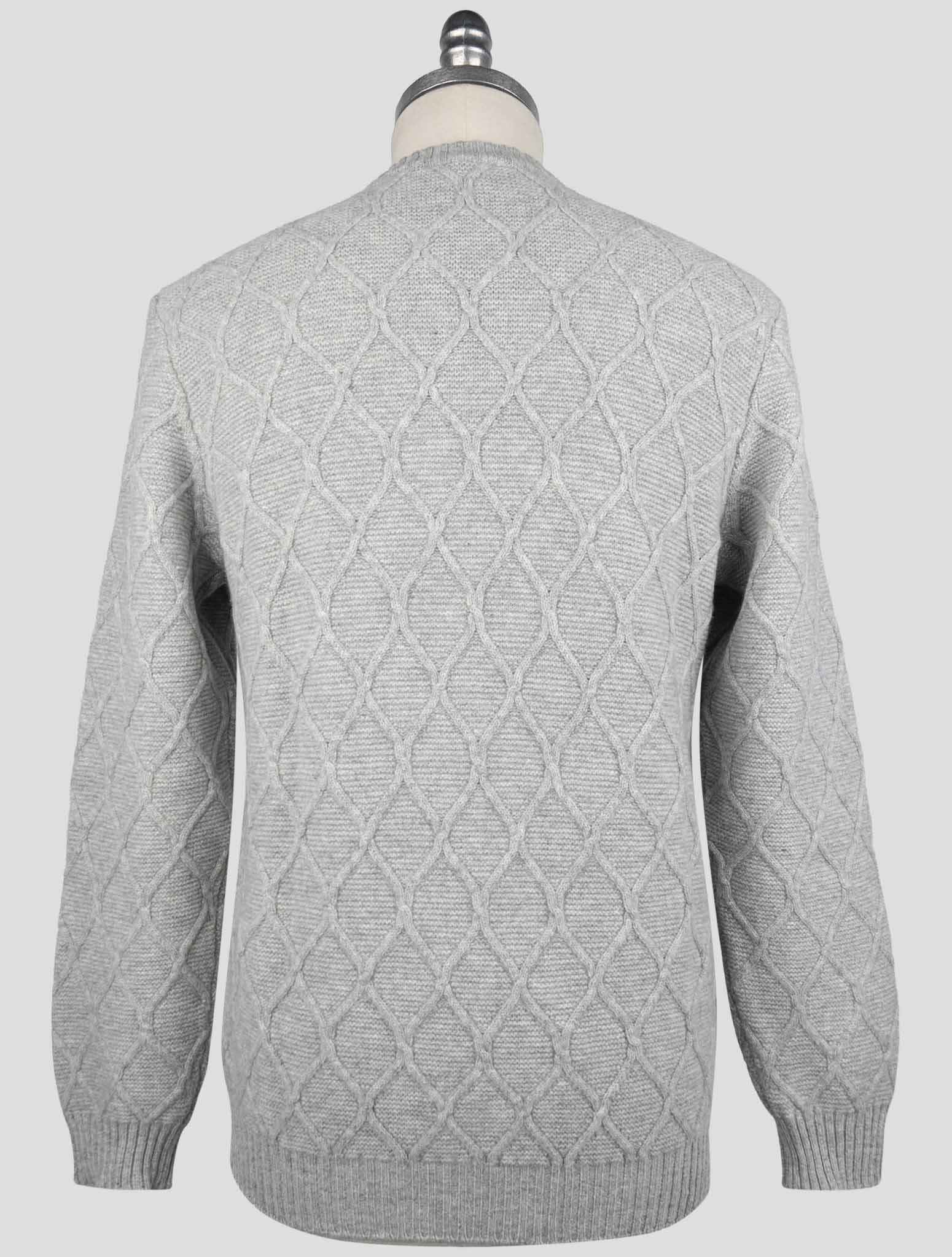 Kiton Gray Cashmere Sweater Crewneck