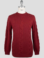 Kiton Burgundy Cashmere Sweater Crewneck