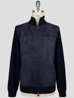 Kiton Blue Cashmere Sweater Full Zip