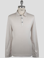 Kiton Gray Cotton Cashmere Sweater  Polo