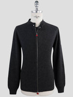 Kiton Dark Gray Wool Sweater Full Zip