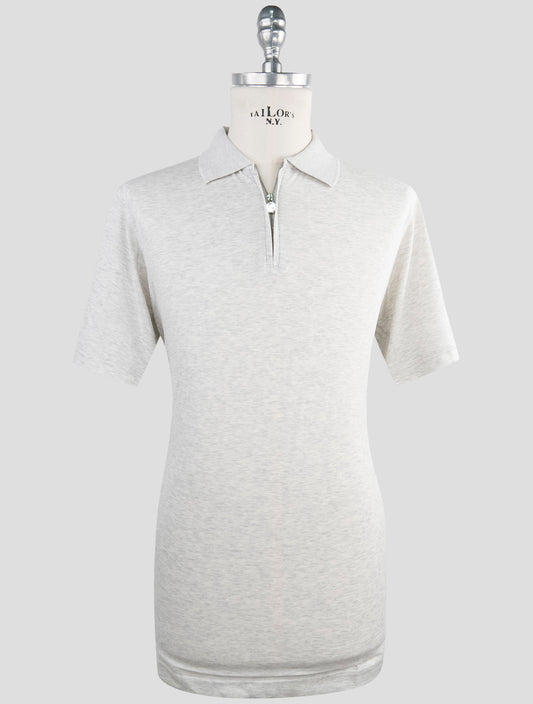 Kiton Gray Cotton Polo