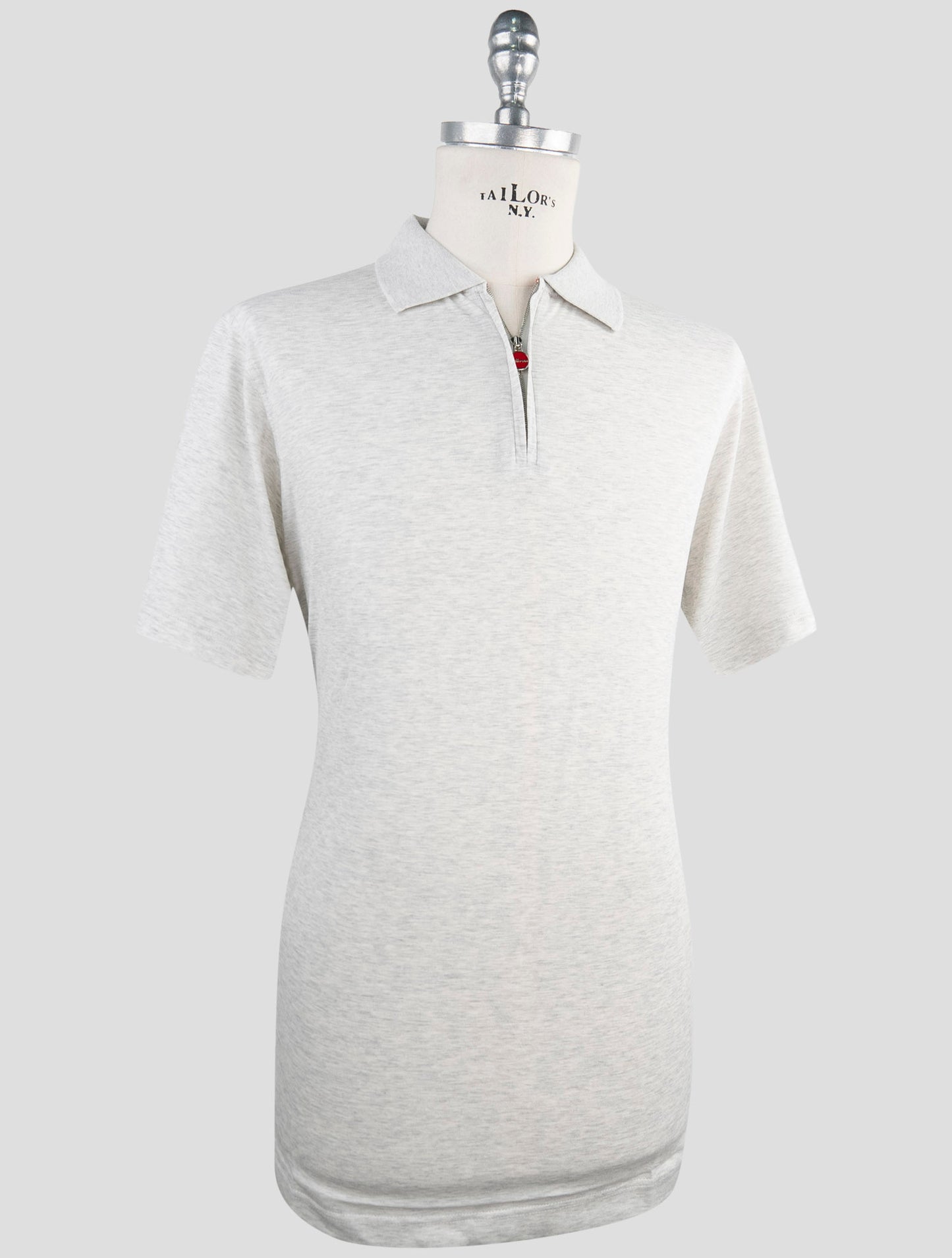 Kiton Gray Cotton Polo