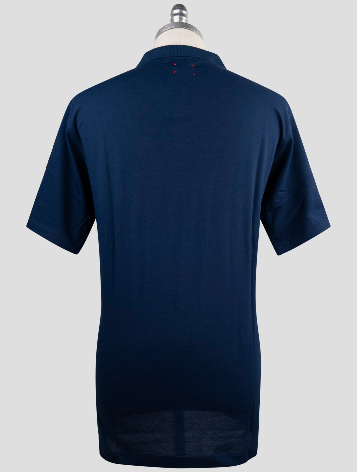 Kiton Blue Cotton Polo