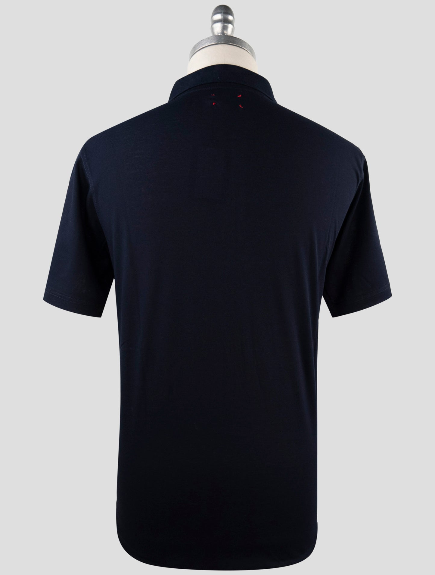 Kiton Blue Cotton Polo