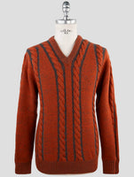 Kiton Multicolor Cashmere Sweater V-Neck