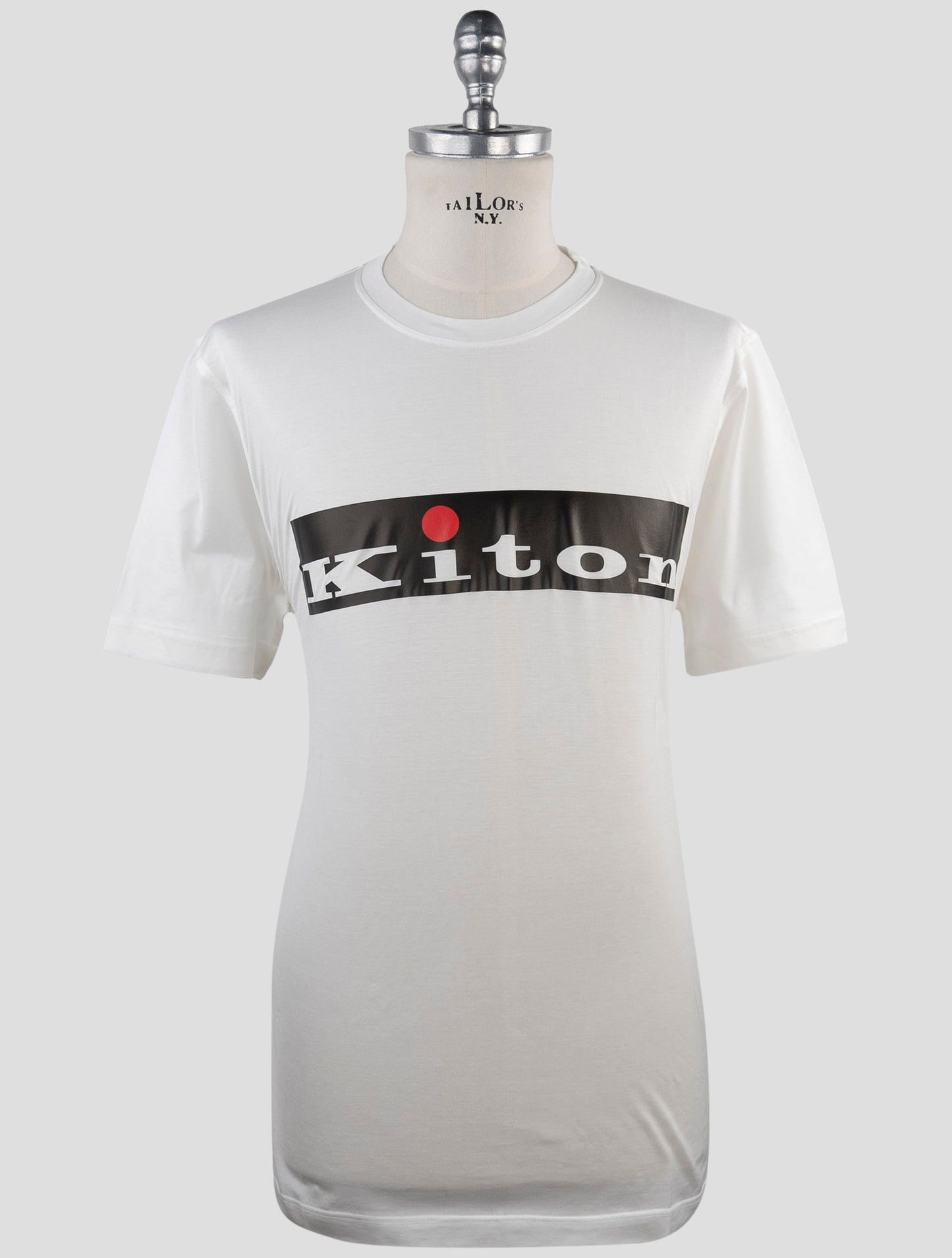 Kiton White Cotton T-Shirt