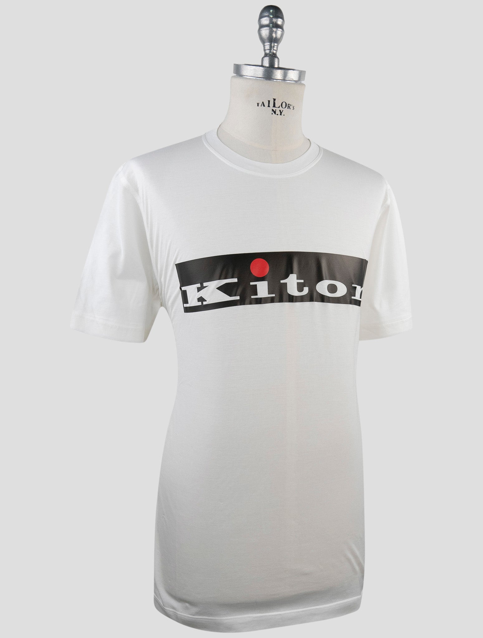 Kiton White Cotton T-Shirt