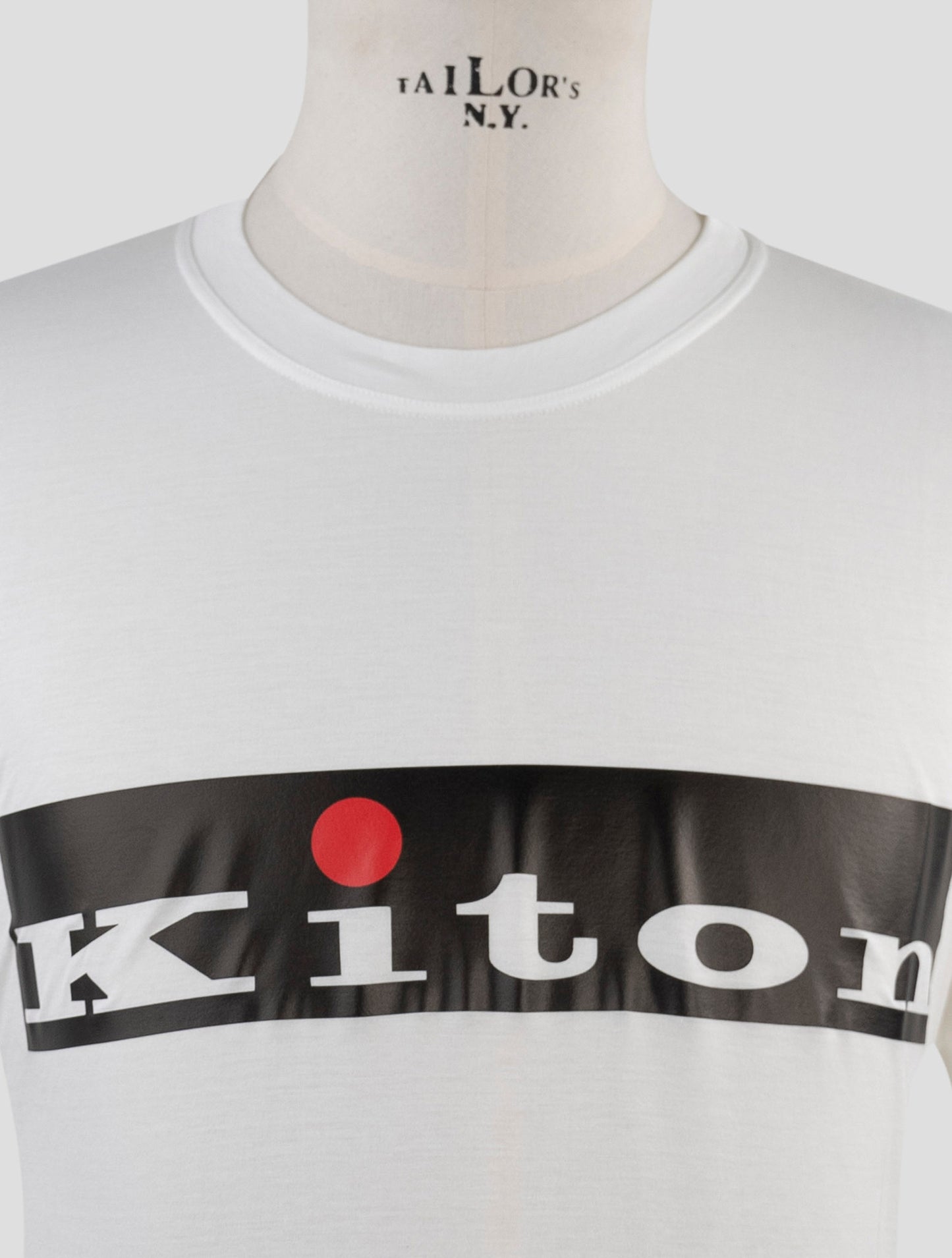 Kiton White Cotton T-Shirt