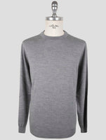 Kiton Gray Wool Sweater Crewneck