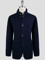 Kiton Blue Cashmere Sweater Cardigan