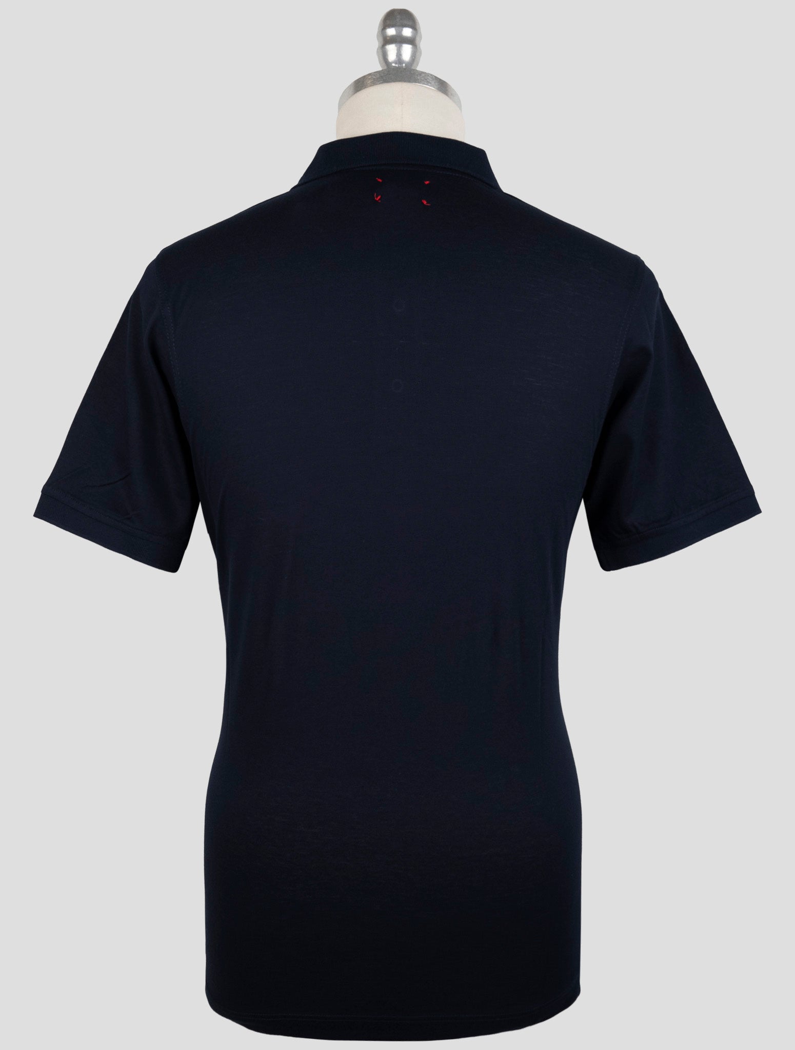 Kiton Blue Cotton Polo