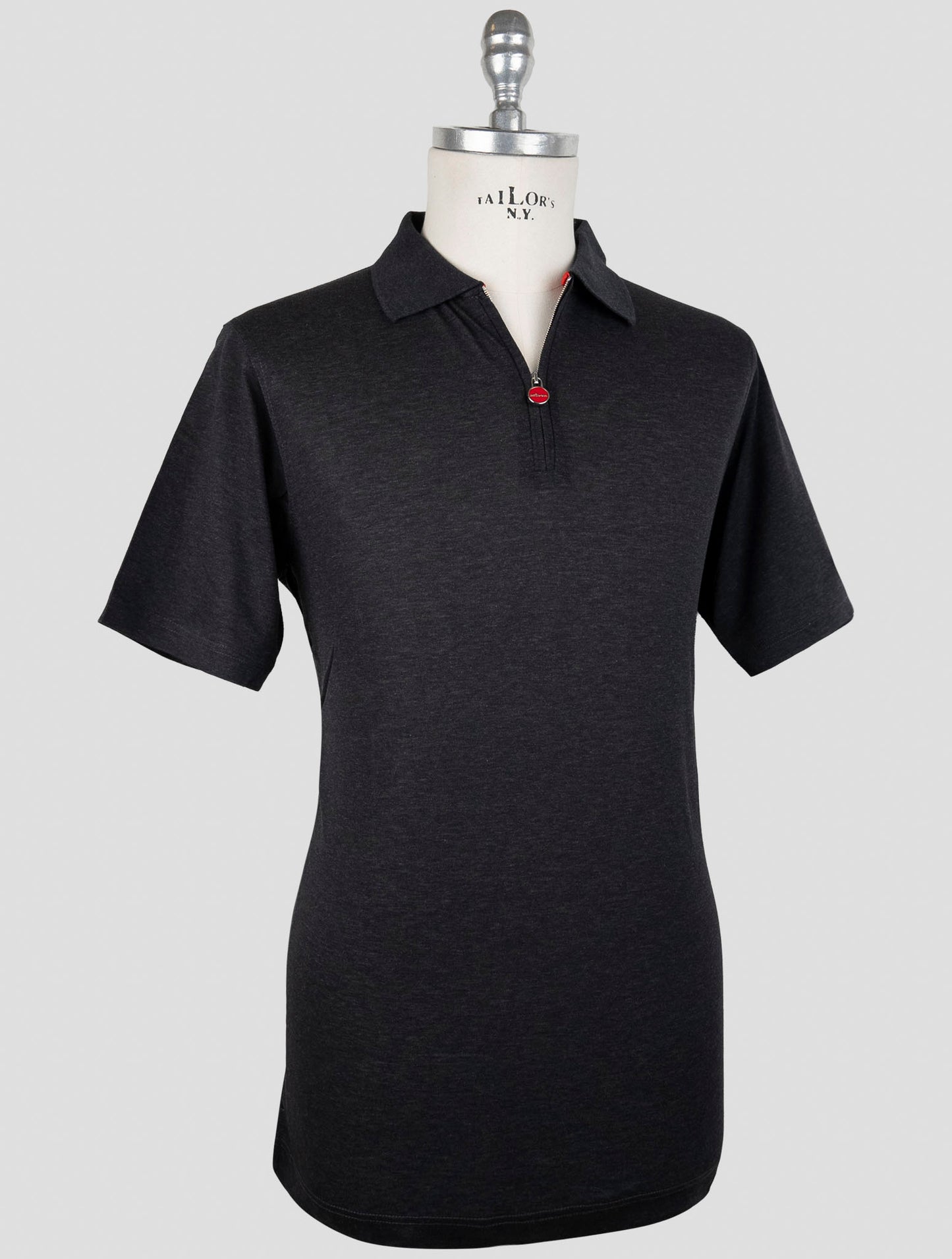 Kiton Gray Cotton Polo