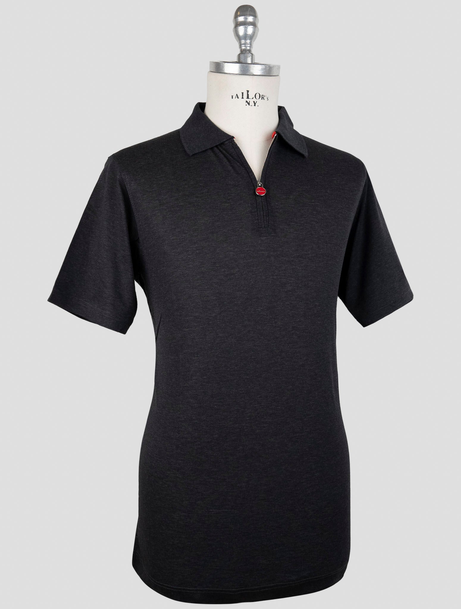 Kiton Gray Cotton Polo
