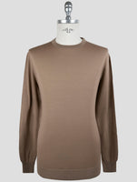 Kiton Brown Wool Sweater Crewneck