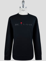 Kiton Dark Blue Cotton Ea Swater Crewneck