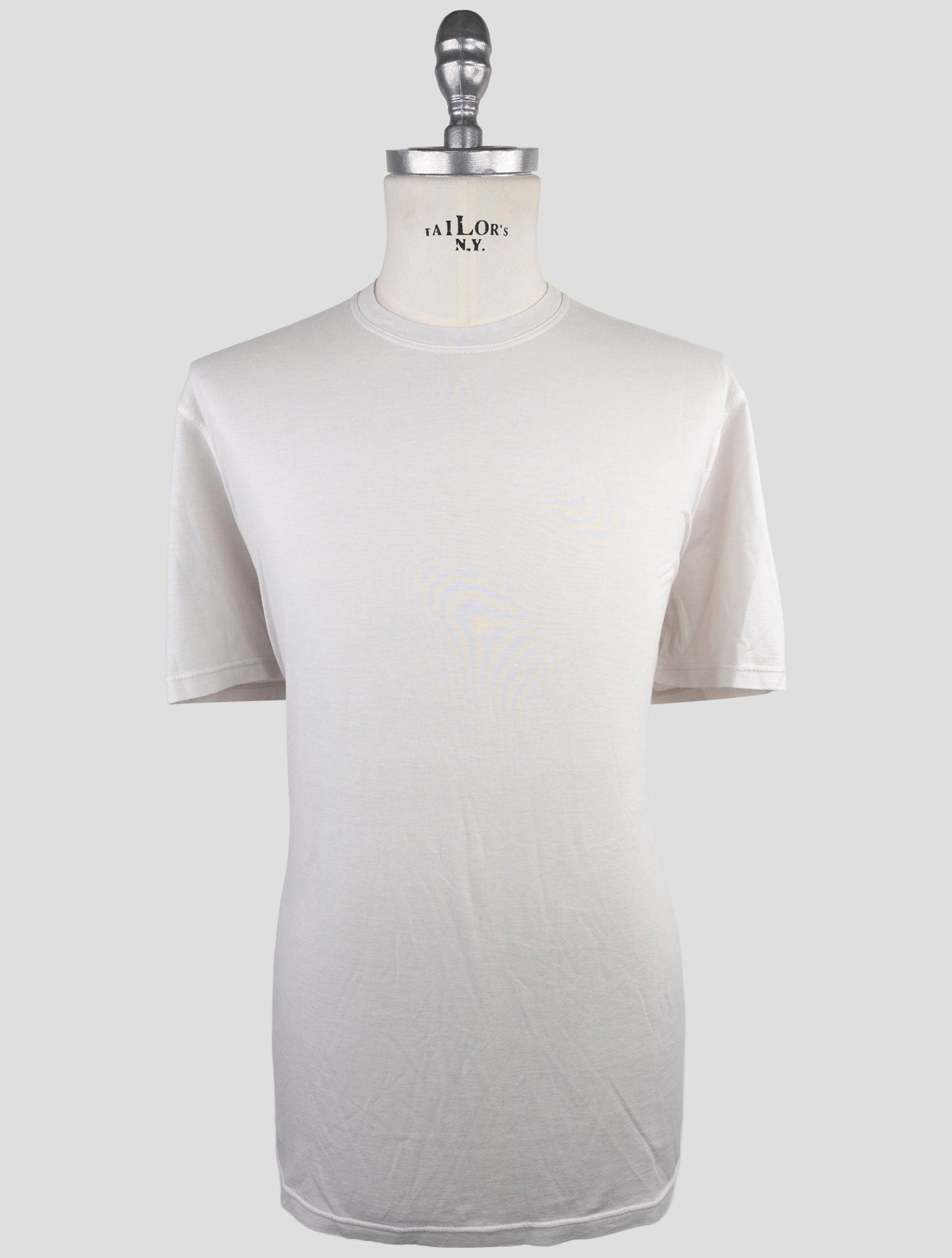 Kiton Gray Cotton Cashmere T-Shirt