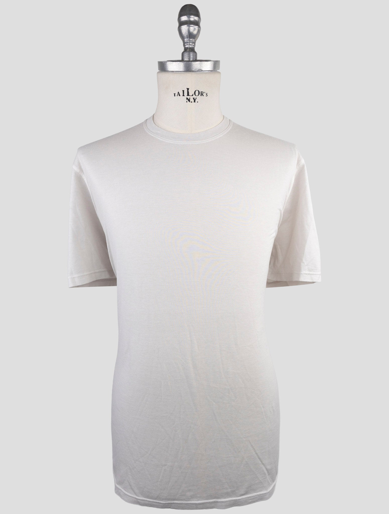 Kiton Gray Cotton Cashmere T-Shirt
